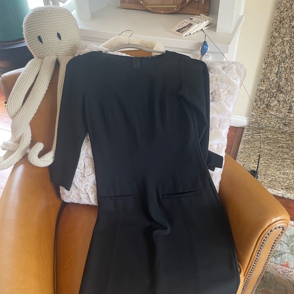 Theory black viscose dress size M - Picture 4 of 4